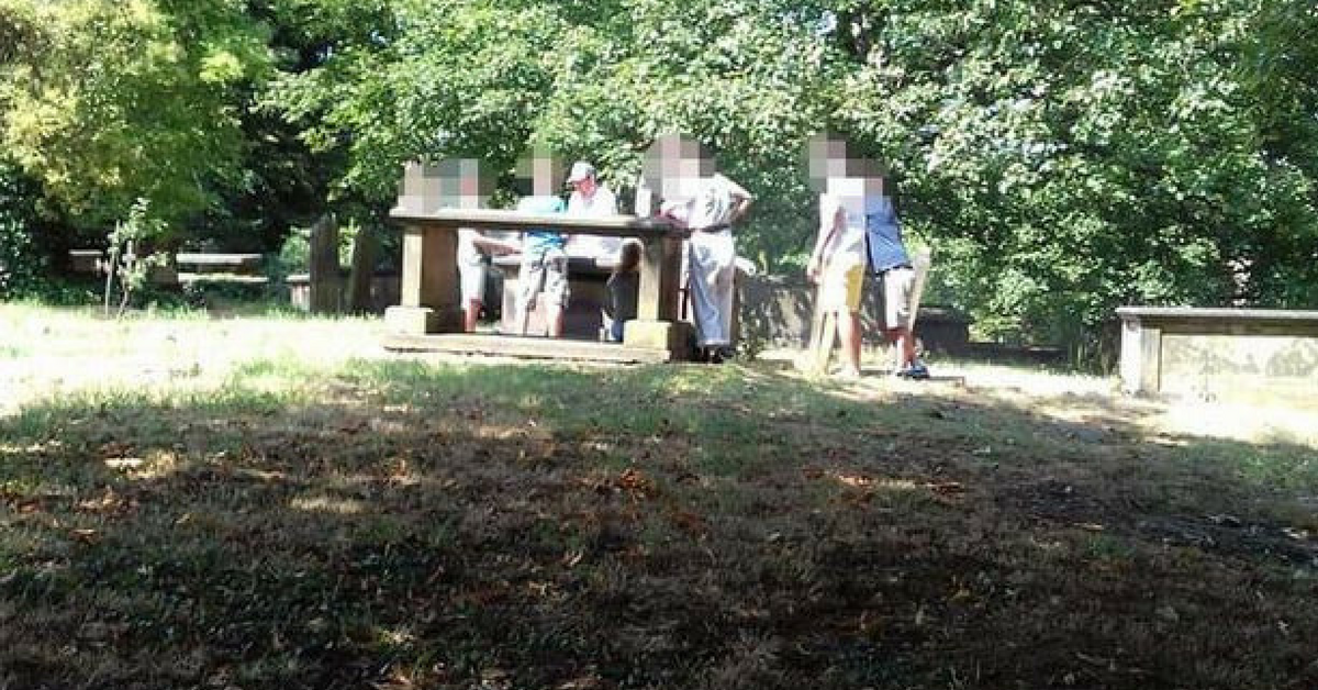 Turns Out You Can't Have A Barbecue On Someone's Tombstone Without People Getting Upset