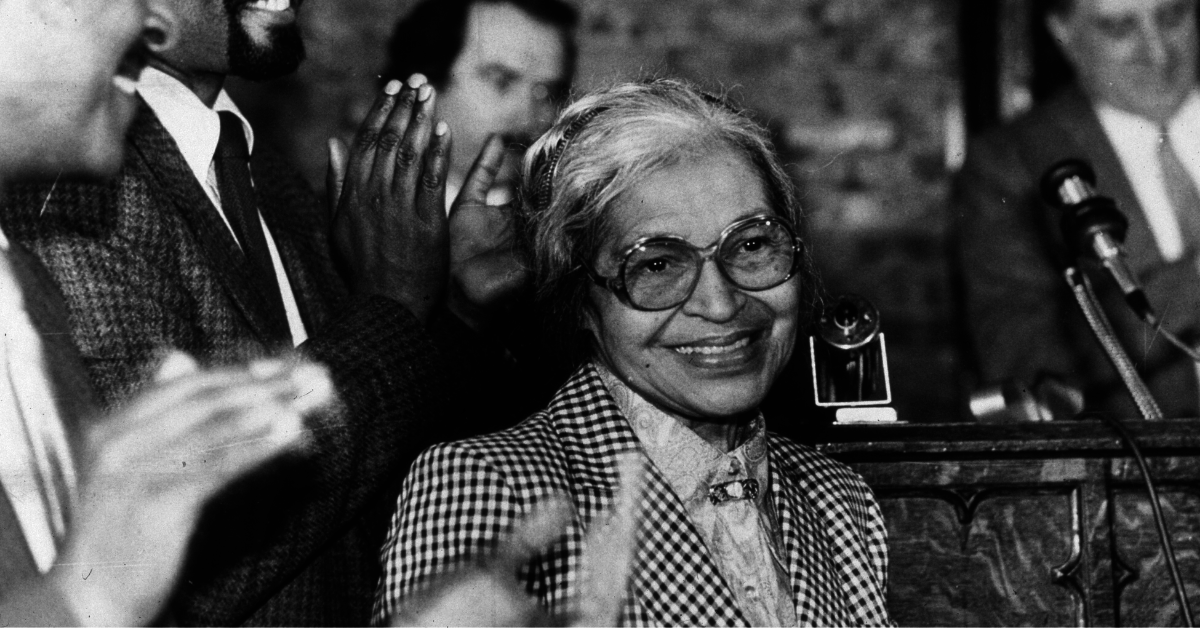 Guy's Throwback Photo Goes Viral After People Realize He's Sitting on Rosa Parks' Lap