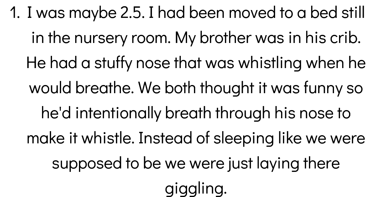 People Share Their First Memory
