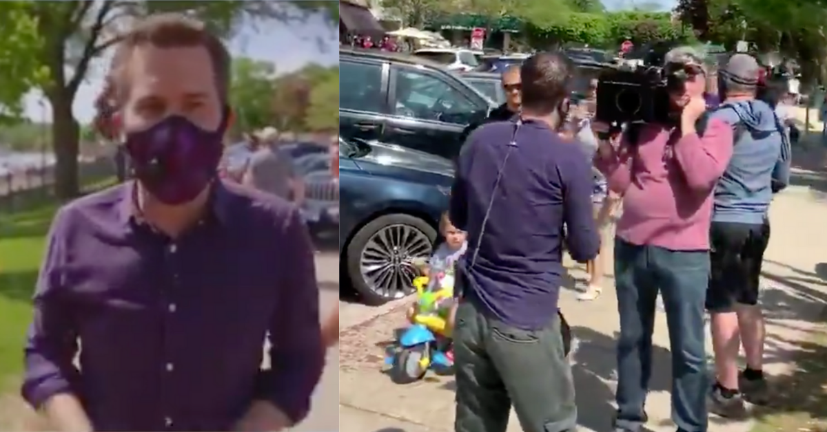 MSNBC Cameraman Gets Called Out During Live Broadcast For Not Wearing Mask As Reporter Comments On Lack Of Mask-Wearers