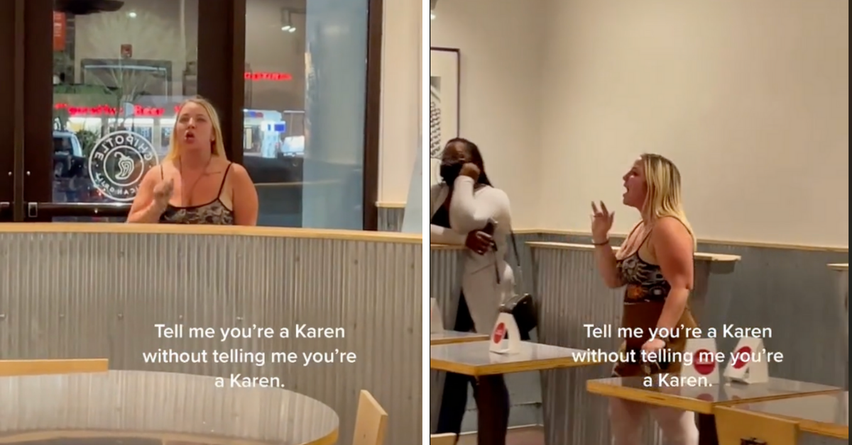 'Chipotle Karen' Calls Mask-Wearing 'Modern Day Segregation' During Tantrum About Wait Times