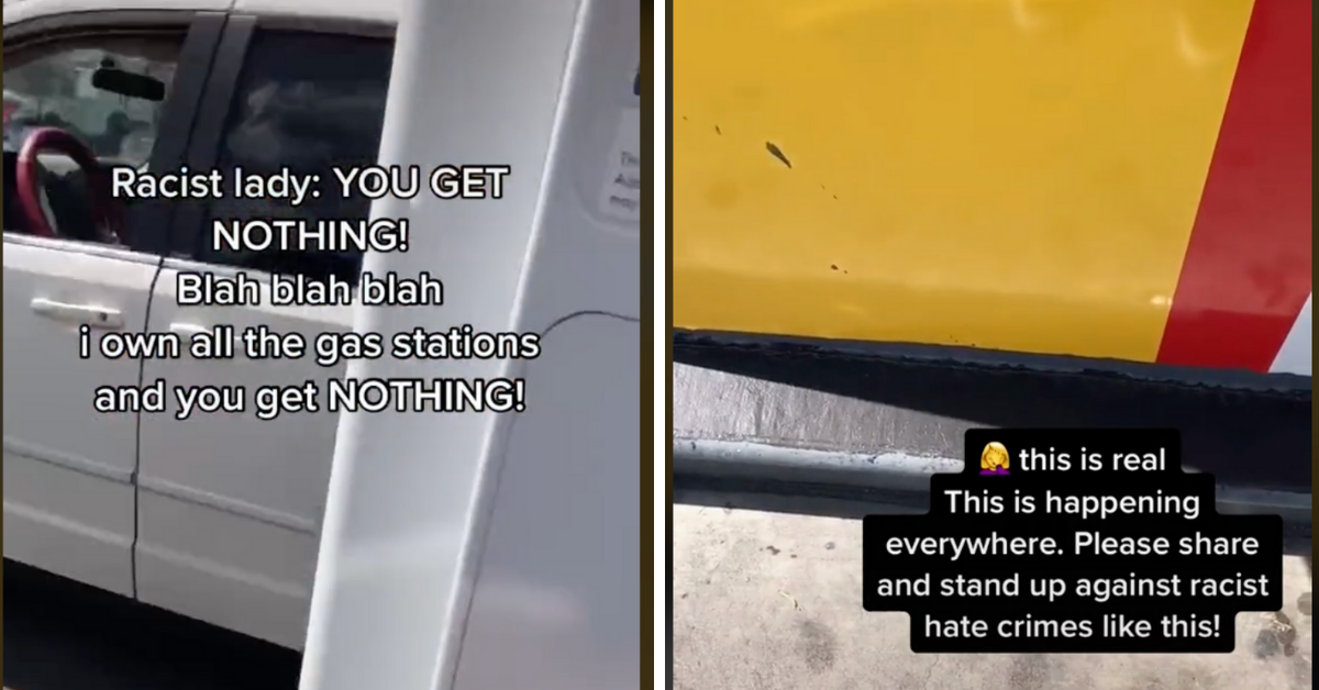Racist Woman Demands Asian Woman 'Bow' To Her At Gas Station During Unhinged Rant