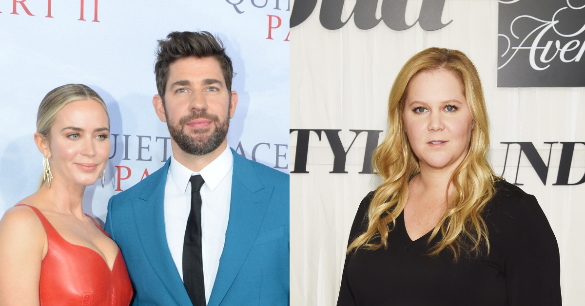 John Krasinski Hilariously Replies To Amy Schumer's Joke About His 'Pretend Marriage' To Emily Blunt