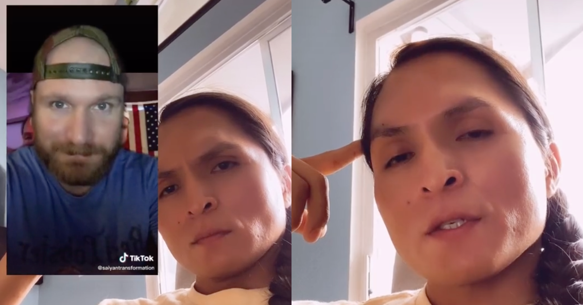 Indigenous TikToker Calls Out 'Toxic Masculinity' After Conservative Guy Challenges Him To A Fight