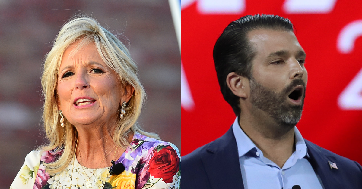 Don Jr. Posts Cruel Photoshop Of Jill Biden's 'Vogue' Cover In Childish Tantrum Over Melania Snub