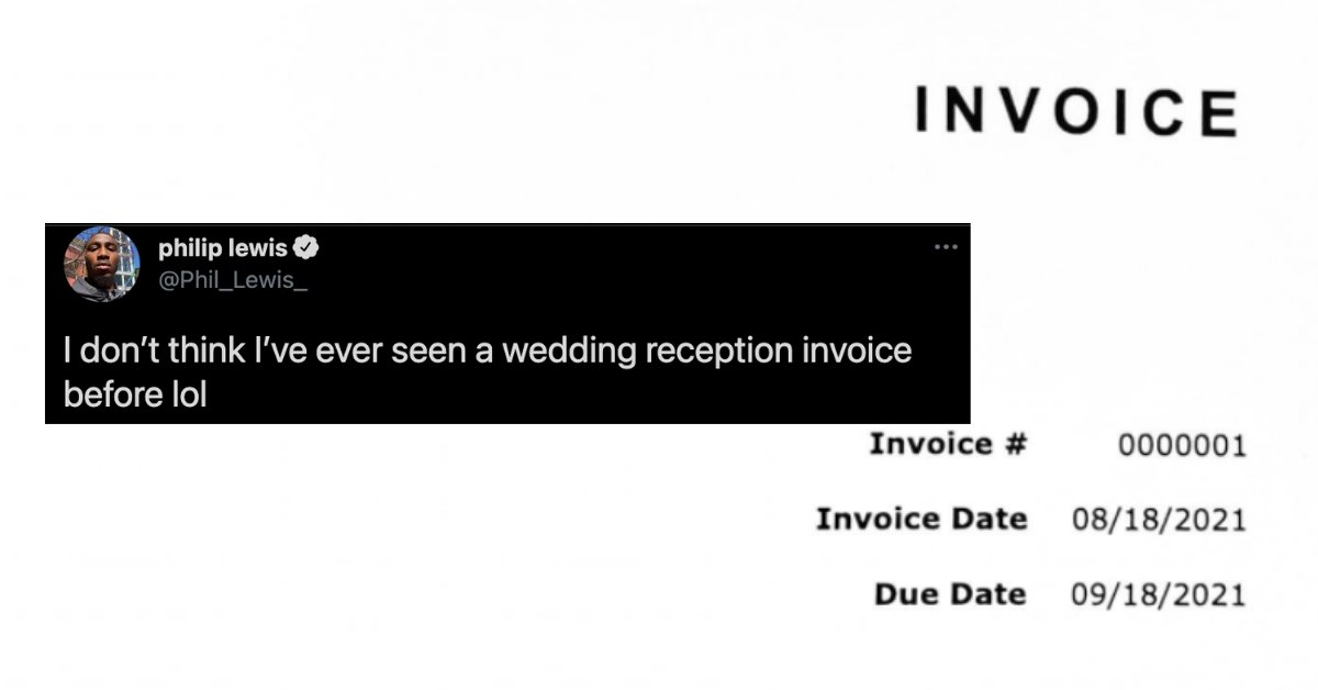Newlyweds Spark Debate After Sending $240 Invoices To Guests Who Didn't Show Up To Wedding