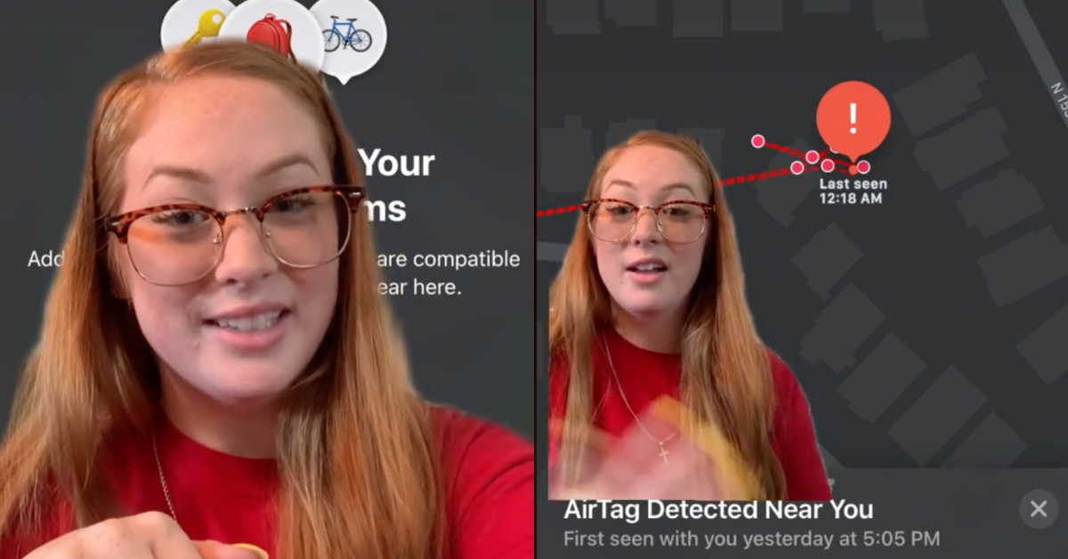 Woman Freaked Out After Phone Alerts Her That A Tracking Device Has Been Following Her For Hours