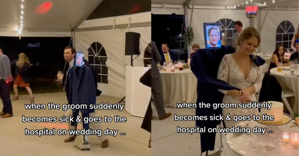 Bride Goes Viral On TikTok With Her Clever Wedding Hack After The Groom Is Too Sick To Attend