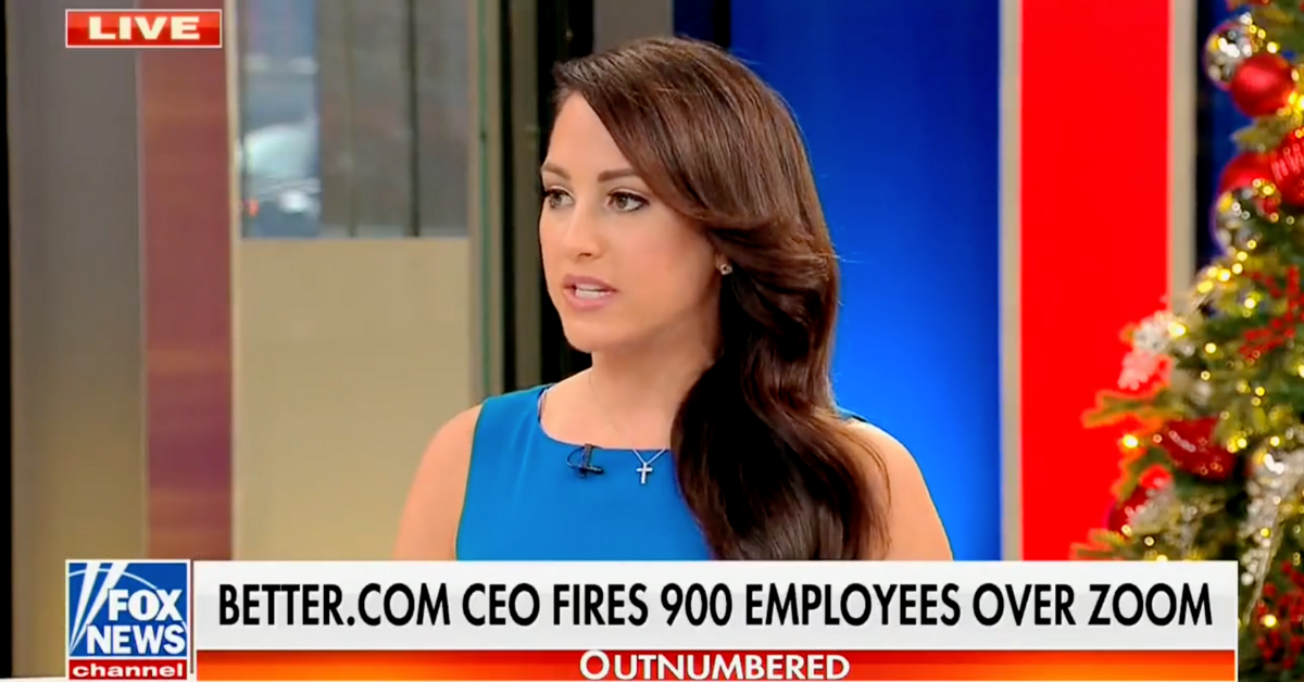 Fox News Host Filled With Glee Over Better.com CEO Firing 900 'Snowflake' Employees On Zoom