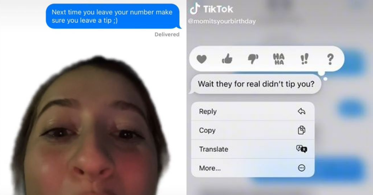 Restaurant Server Confronts Customer After He Left His Phone Number—But Didn't Leave A Tip