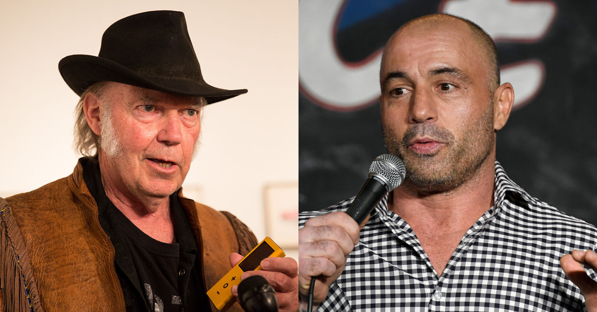 Neil Young Threatens Spotify Over Joe Rogan's Vax Misinformation: 'They Can Have Rogan Or Young. Not Both.'