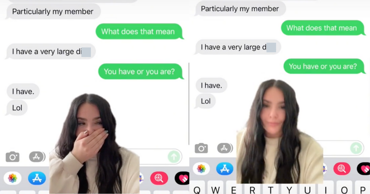 TikToker Has Epic Response After Date Brags About The Size Of His 'Member' Out Of Nowhere