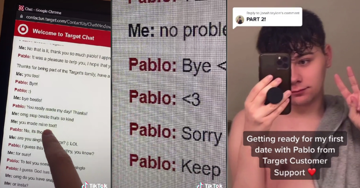 TikToker's Chat With Target Support Turns Surprisingly Romantic VIDEO