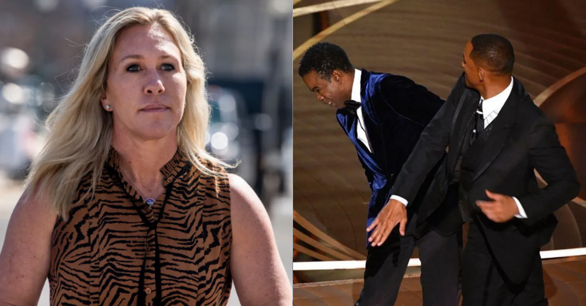 QAnon Rep. Blasted After Saying She 'Appreciates' Will Smith's 'Alpha Male' Response To Chris Rock Joke