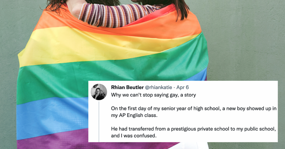 Woman Pens Powerful And Personal Viral Twitter Thread About Why We 'Can't Stop Saying Gay'