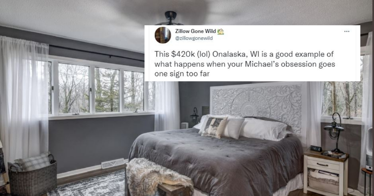 Wisconsin Home For Sale Roasted After Twitter Notices 'Welcome To Poundtown' Sign Above Bed
