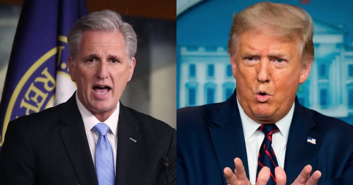 Audio Of McCarthy Saying He'd Ask Trump To Resign Right After Jan 6 Leaks Hours After He Denied It
