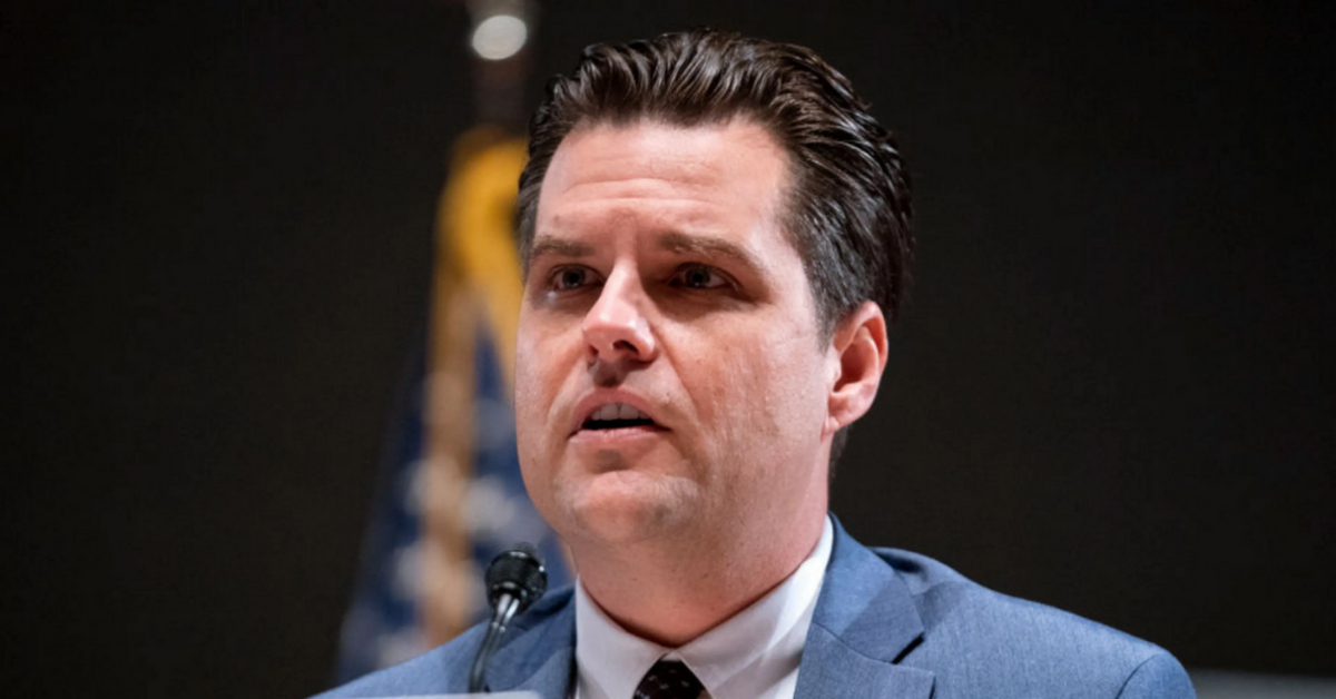 Matt Gaetz Calls Pro-Choice Activists 'Under-Loved Millennials'—And Gets His A** Handed To Him