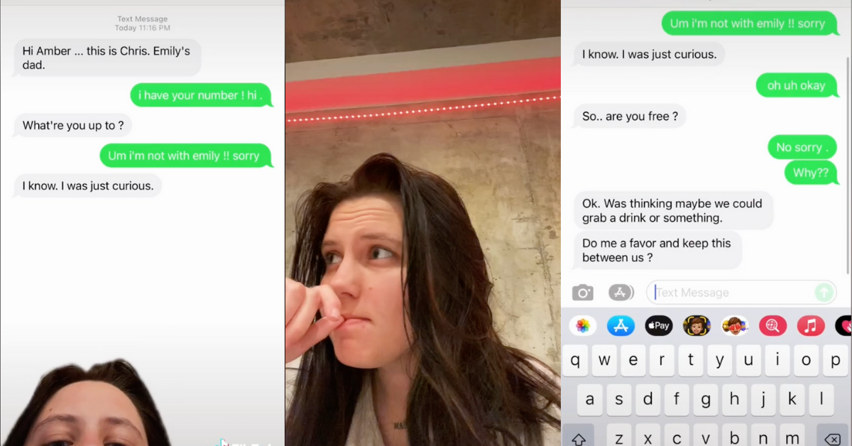 TikToker Creeped Out After Friend's Dad Texts Her To See If She Wants To Get Drinks With Him
