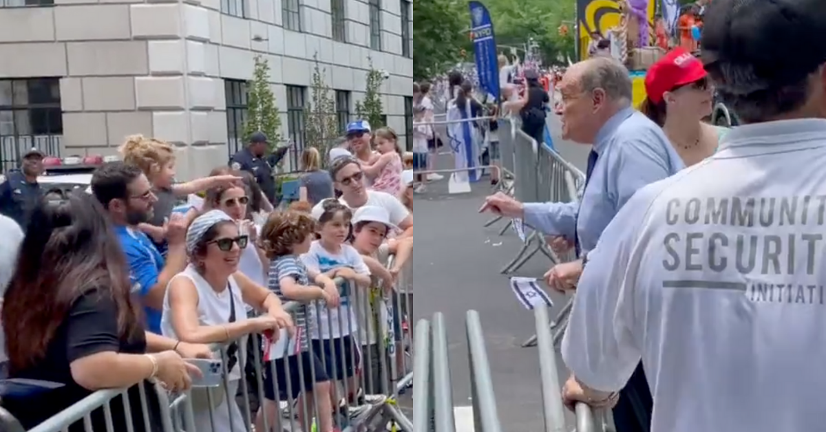 Rudy Giuliani Explodes At 'Brainwashed' Parade Heckler With Bizarre Profanity-Laden Rant