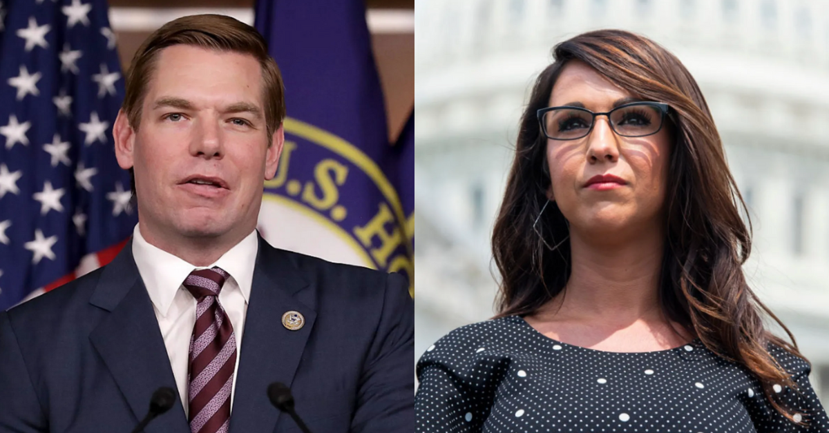 Eric Swalwell Shuts Down Boebert's Assertion That He Avoids Her Because She's 'Intimidating'