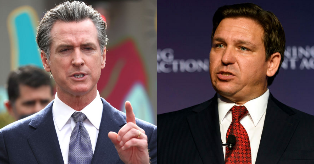 Gavin Newsom Expertly Trolls Ron DeSantis With Invitation To Debate Live On CNN