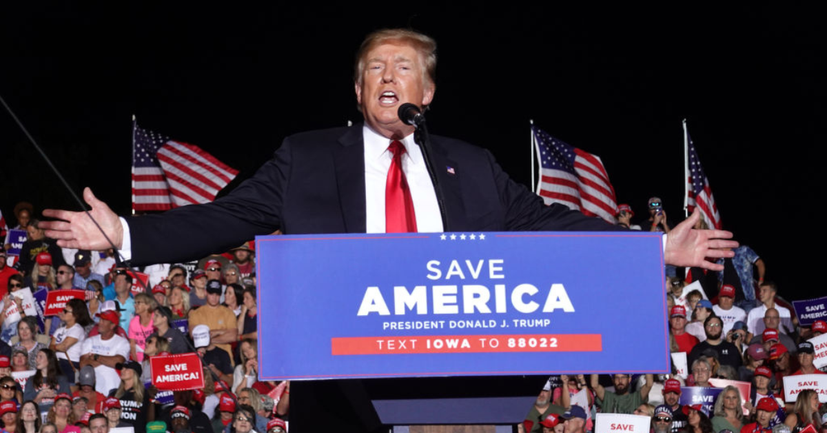 Trump Tells MAGA Crowd 'We Have To Keep Our Country Gay' In Hilarious Fumble During Speech