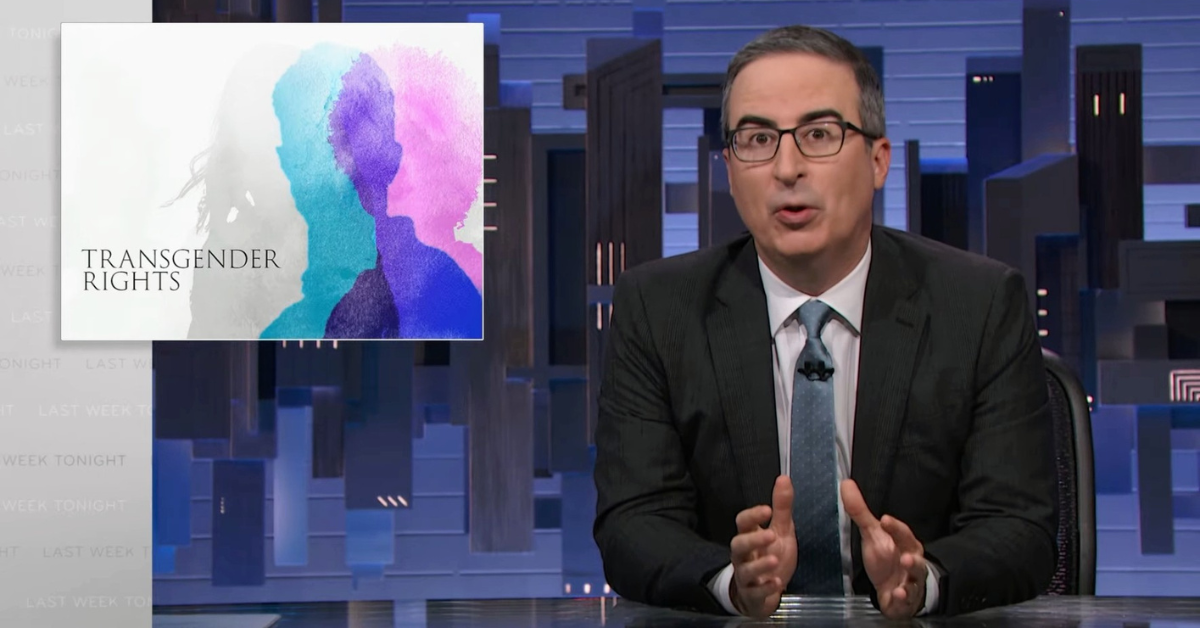 John Oliver's Viral Rant Comparing Attacks On Transgender Rights To Left-Handedness Is On Point