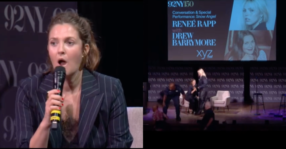 Alleged Stalker Rushes Stage At Live Drew Barrymore Show In Tense Video