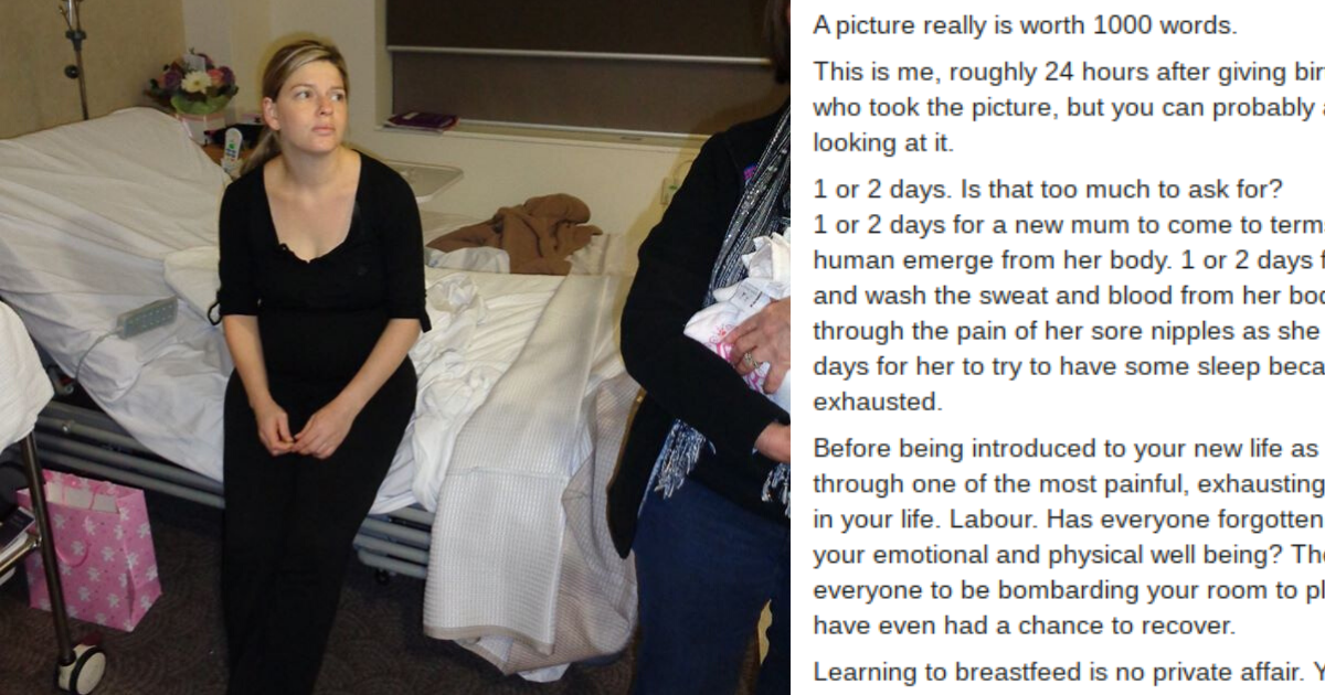New Mom Pens Powerful Post About Why People Should Think Twice Before Visiting Right After The Birth Of A Baby