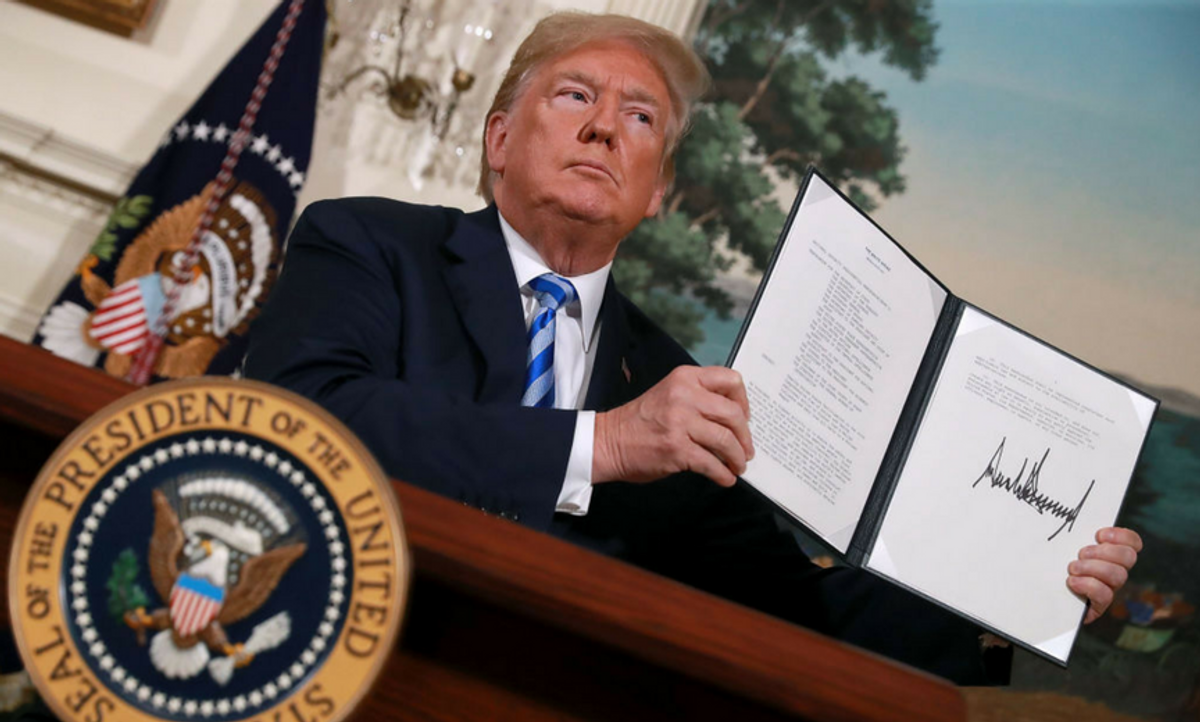 Donald Trump Just Announced He's Pulling Out of the Iran Deal and Iran Has Already Responded With a Threat