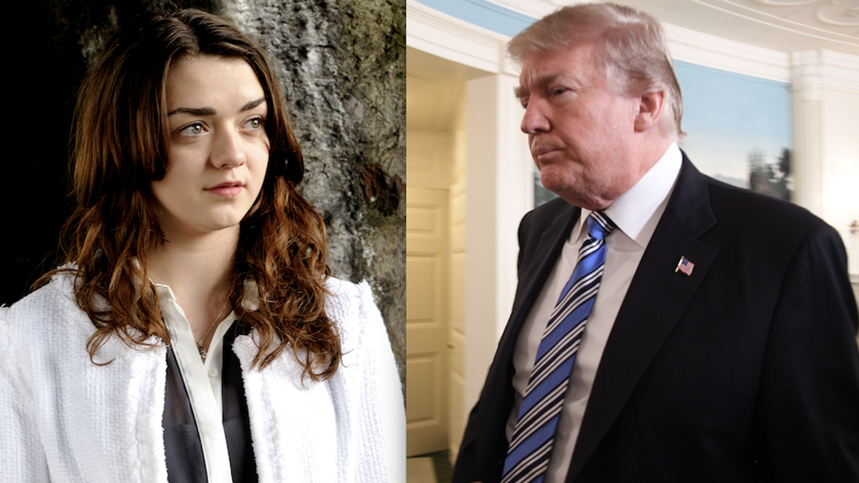 Maisie Williams Tells Jimmy Kimmel She Knows 'Game of Thrones' Ending & Skewers Trump in the Process