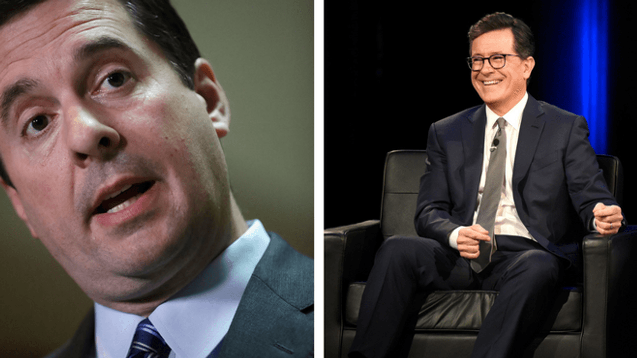 Devin Nunes Forgets About Free Speech & Free Press, Thinks Stephen Colbert's Jokes Are 'Danger to America'