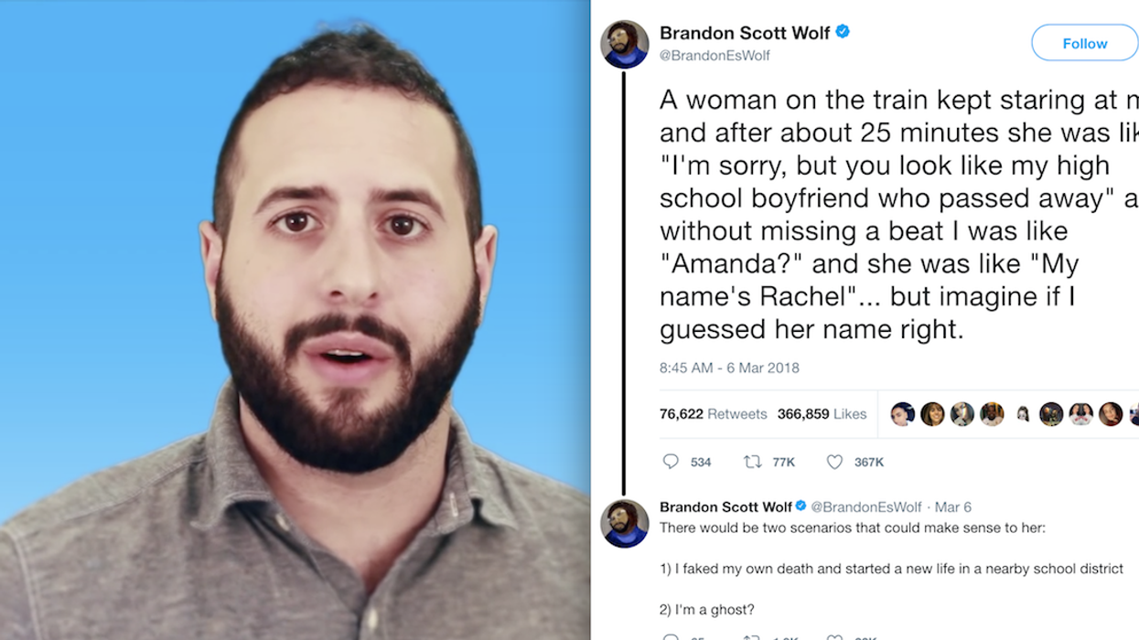Comedian Brandon Scott Wolf Responds to Passenger Who Thought He Was Strangely Familiar