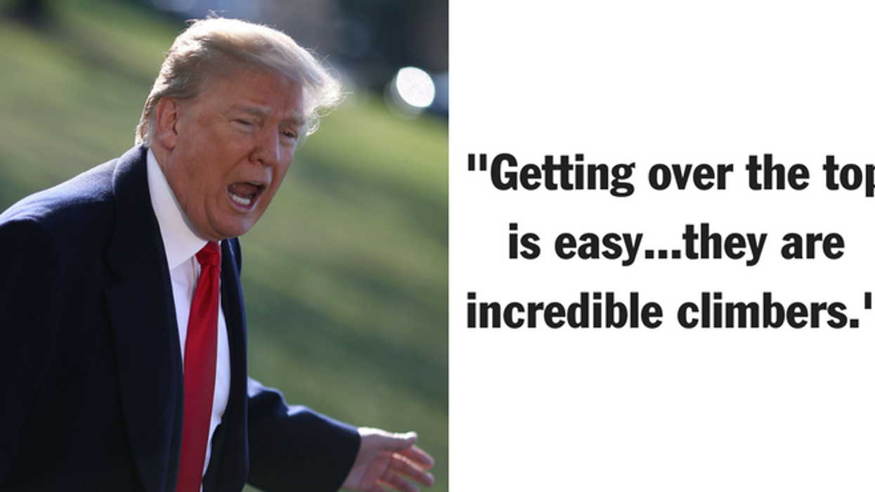 Twitter Lashes Out at President Trump After He Refers to Mexican Immigrants as 'Professional Mountain Climbers'