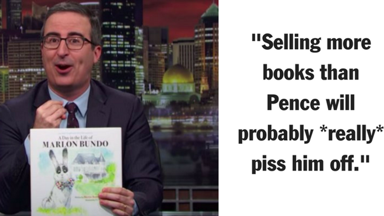 John Oliver's Gay Version of Mike Pence's Bunny Book Is Outselling the Original