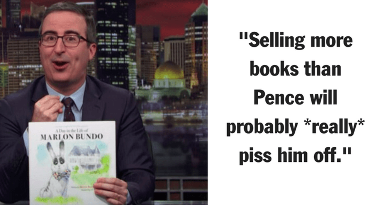 John Oliver's Gay Version of Mike Pence's Bunny Book Is Outselling the Original
