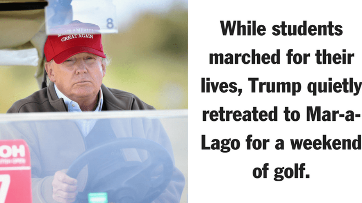 President Trump Snubs 'March for our Lives' Protests While Golfing at Mar-a-Lago