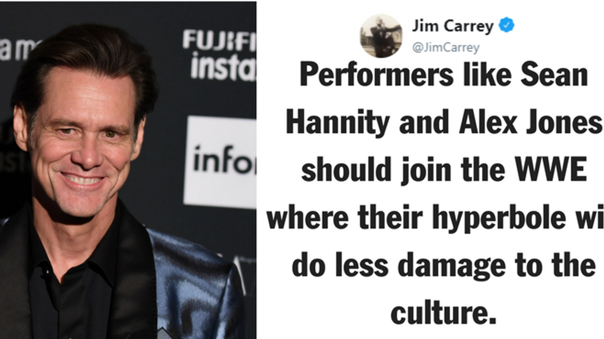 Jim Carrey's Latest Painting Torches Sean Hannity, Fox News & Sinclair Broadcasting