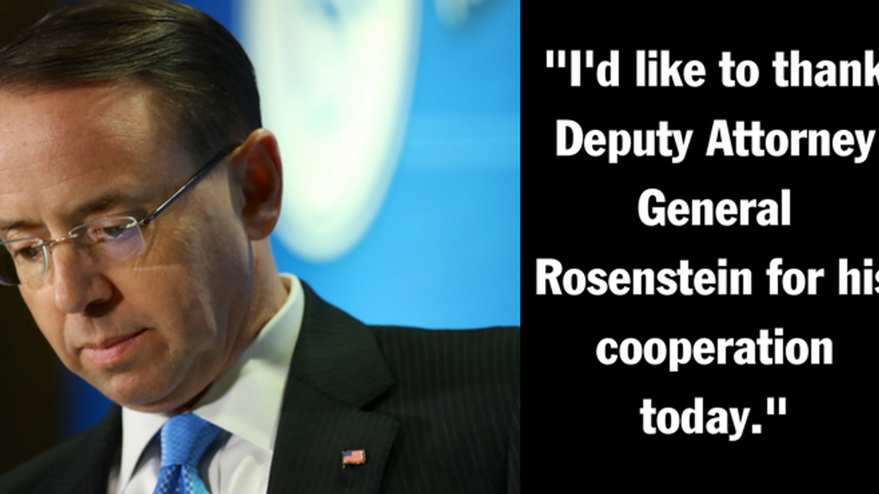 Rod Rosenstein Hands Over Disputed Memo to Devin Nunes Following Impeachment Threat