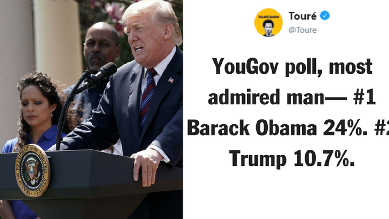 Poll: Trump Falls Short of 'Most Admired' Man in America