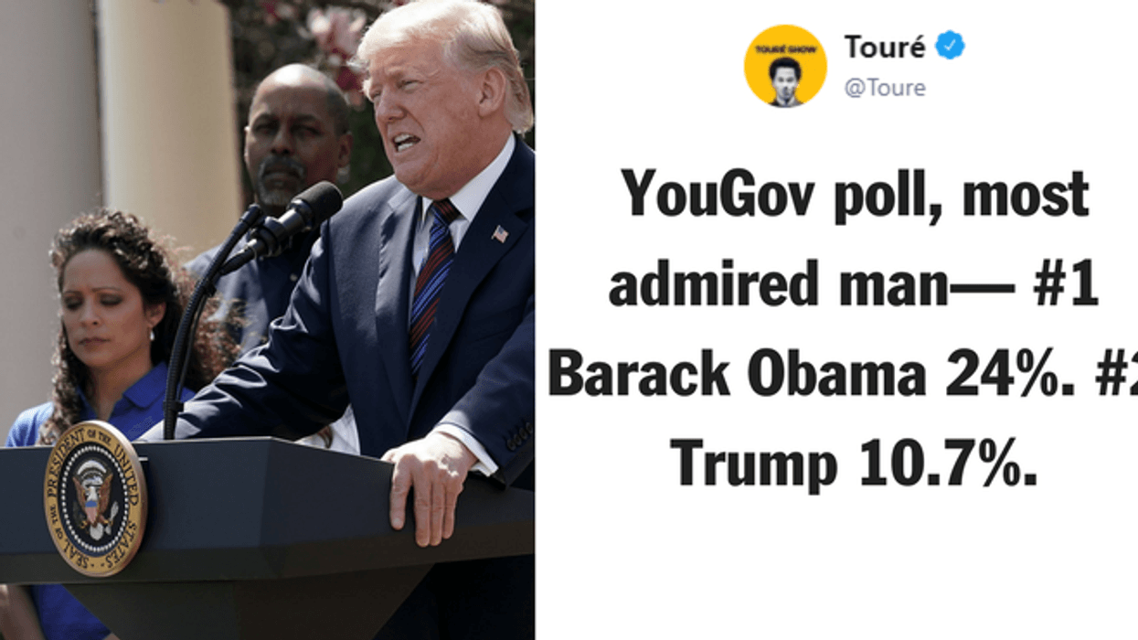 Poll: Trump Falls Short of 'Most Admired' Man in America