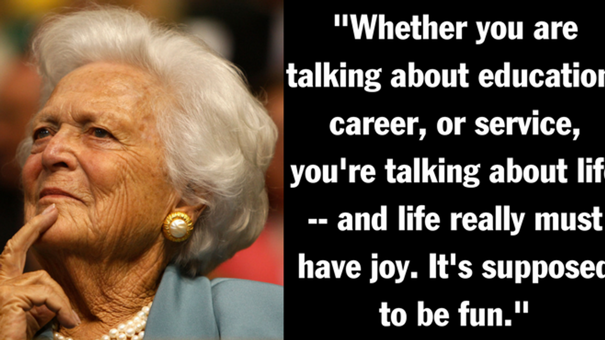 Remembering Barbara Bush: The 1990 Wellesley Coll ege Commencement Speech That Inspired a Generation