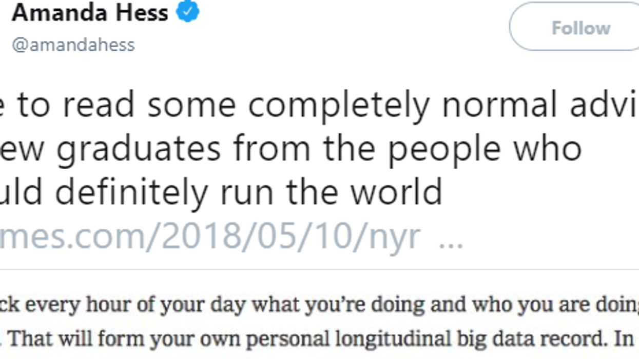 CEO's Advice To New Graduates Sounds A Lot Like He's Preparing For The End Times