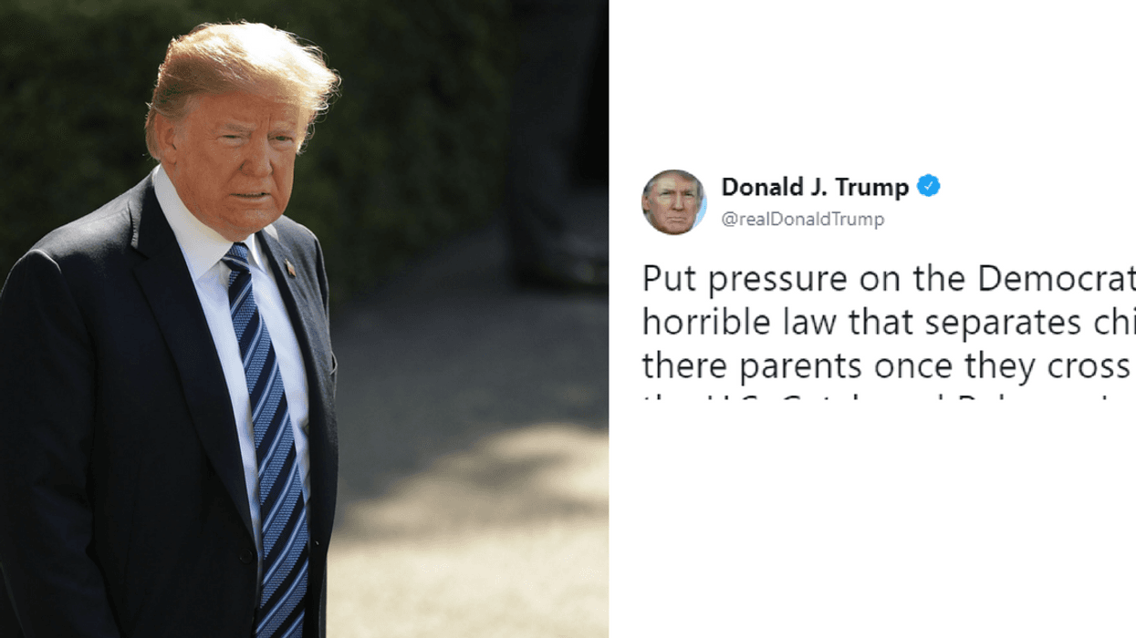 Trump Threw Democrats Under The Bus For The Missing Migrant Children—But The Internet Had The Receipts