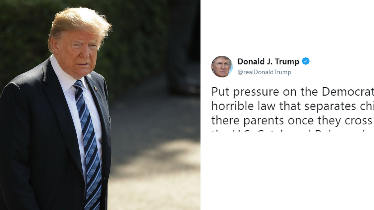 Trump Threw Democrats Under The Bus For The Missing Migrant Children—But The Internet Had The Receipts