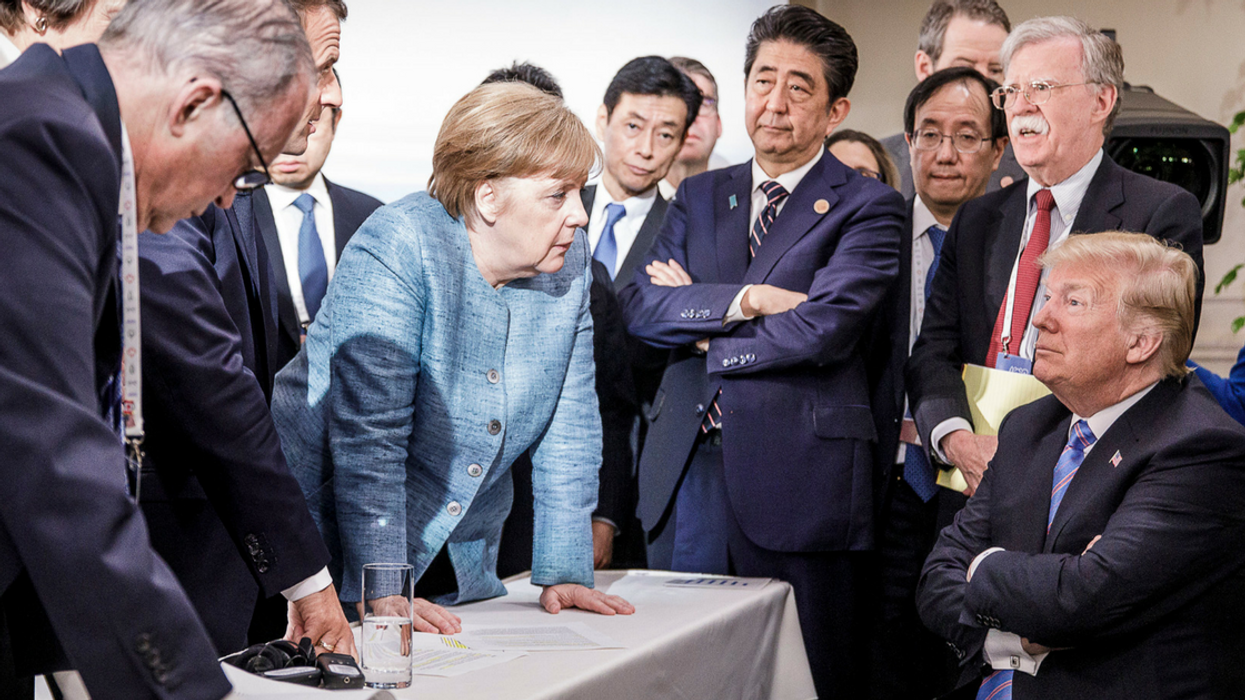 Someone Made A Very Important Point About That Viral G7 Photo—And It's Art History FTW