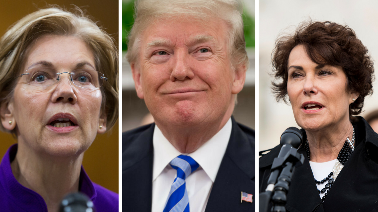 Elizabeth Warren And Jacky Rosen Clap Back After Trump Insults Them With Nicknames At Nevada Fundraiser