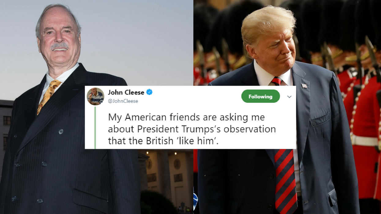 John Cleese Just Tweeted A Masterful Takedown Of Trump's Assertion That Brits 'Like' Him đ„