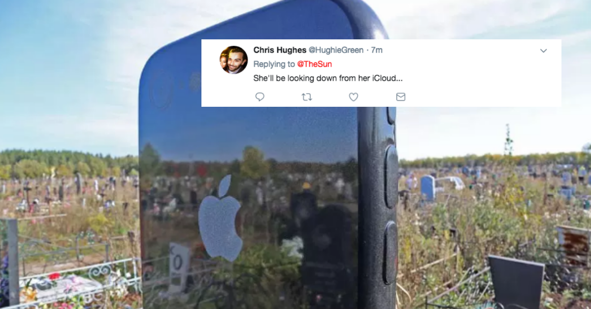 Woman Loved iPhones So Much She Was Buried Beneath A Giant Monument Of One 😮